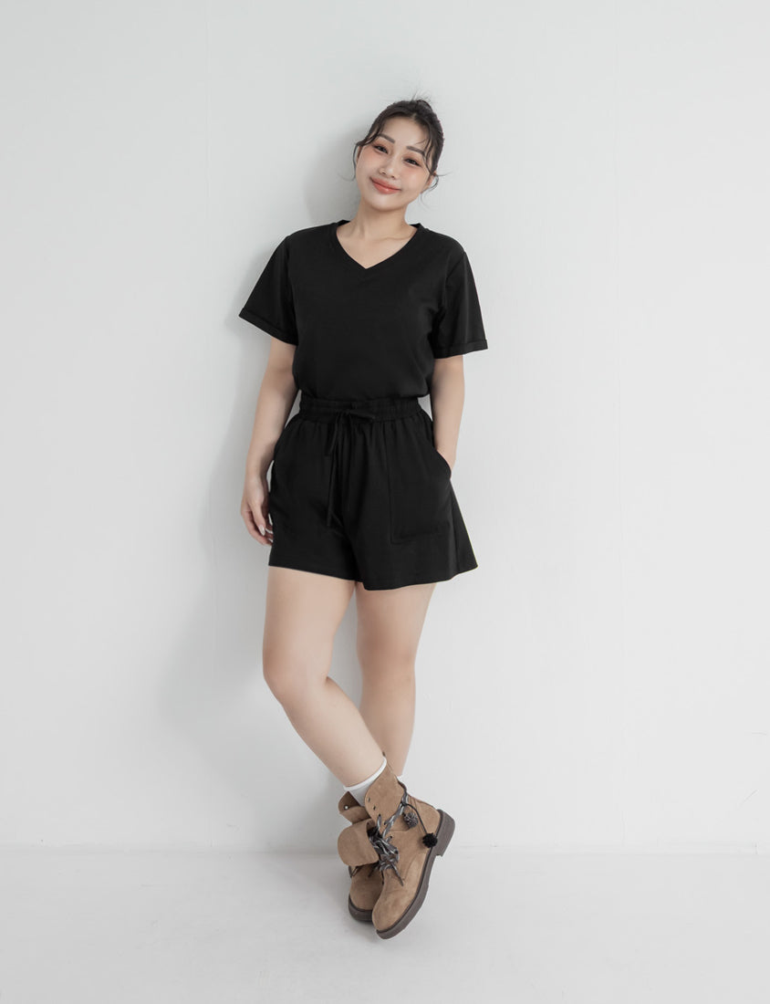 Instant Icy Cooling Sorona Drawstring Plus Size Shorts