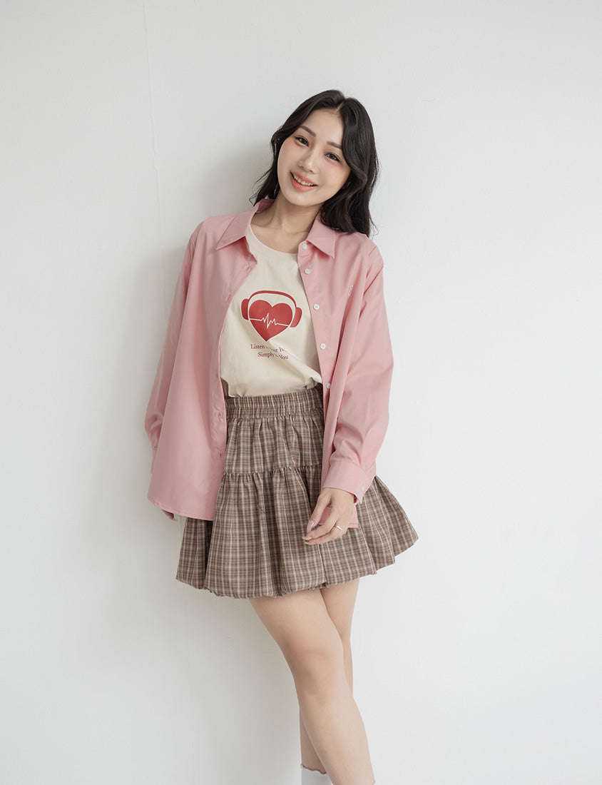 10th Anniversary Heartbeat Graphic Print Plus Size Sweatshirt