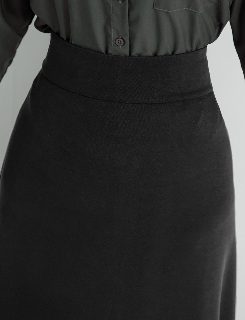 Instant Icy Cooling Cloud Cotton High Waist A-Line Plus Size Maxi Skirt