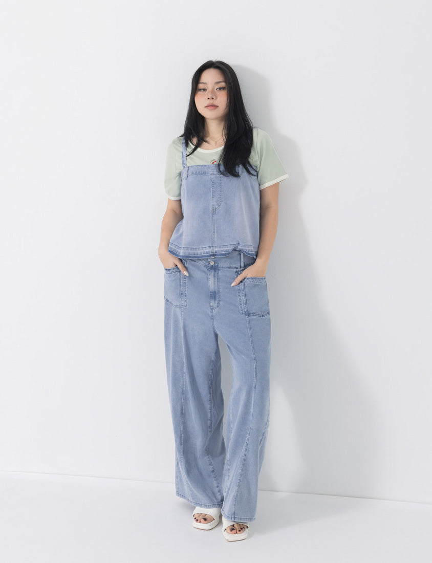 Lightweight Cloud Denim Zero-Restriction Plus Size Jeans (Long)