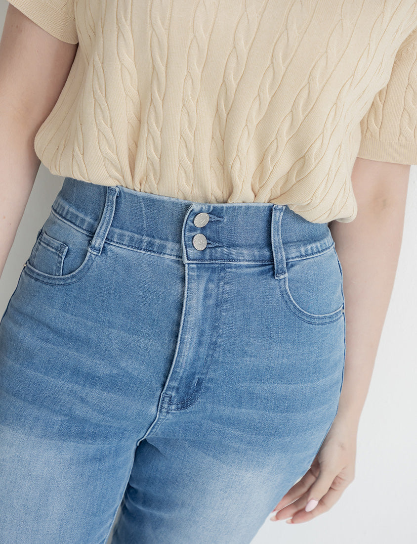 Push-Up High Waist Tummy-Control Plus Size Jeans