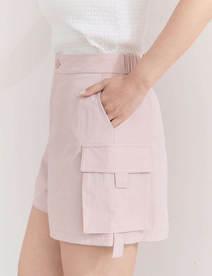Instant Cooling UV-Protection Stitch Plus Size Utility Shorts