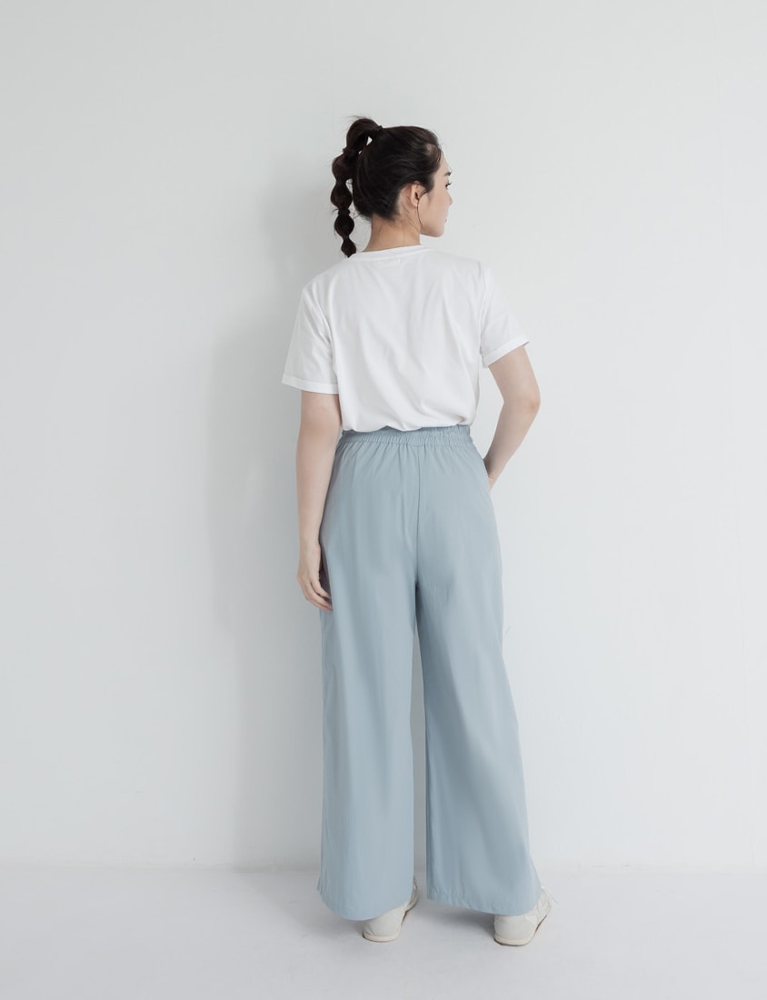Instant Icy Cooling Sun Protection Slit Plus Size Wide-Leg Pants