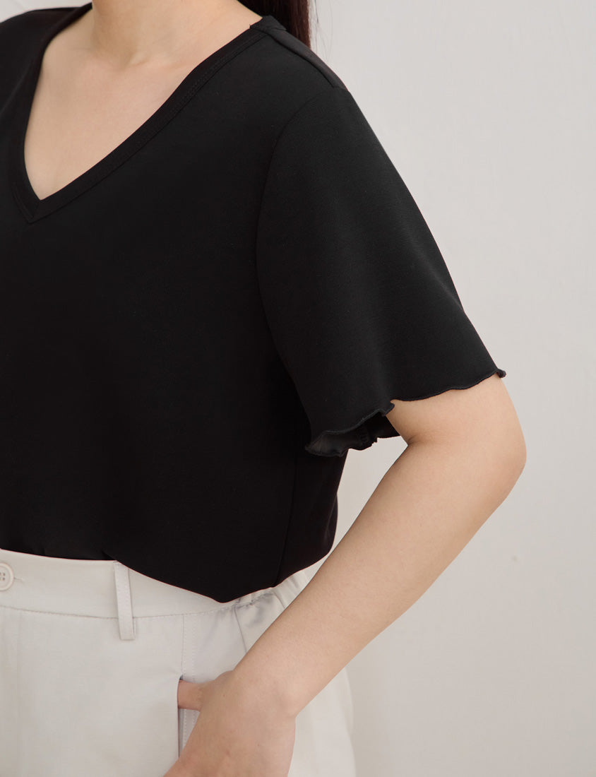 Instant Cool Cloud Cotton V-Neck Plus Size Tee