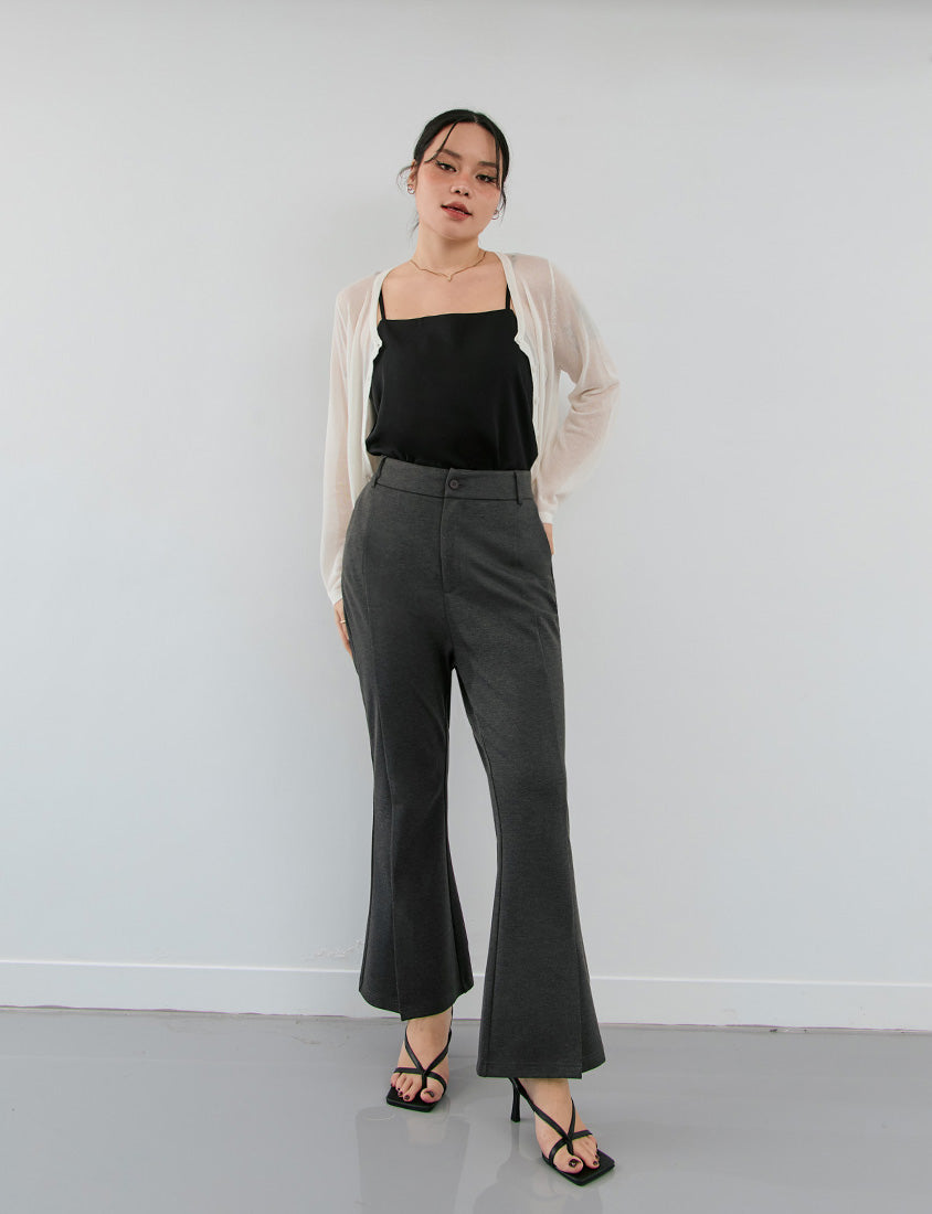 MISS. Standard Perfect Fit Slit Plus Size Flare Tailored Pants