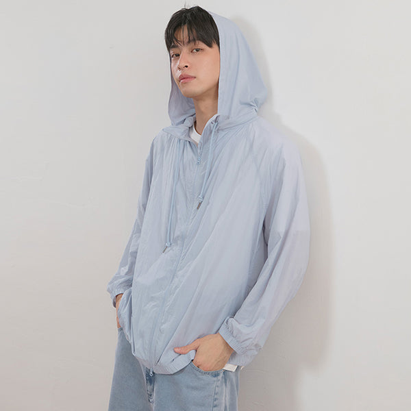 Instant Cooling UV-Protection Oversized Hooded Plus Size Jacket