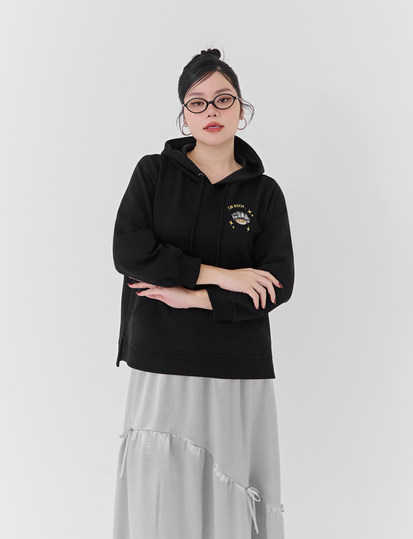 Lucky Cover Cat Embroidered Hoodie (Unisex) (MIND.A.DAY Collaboration)