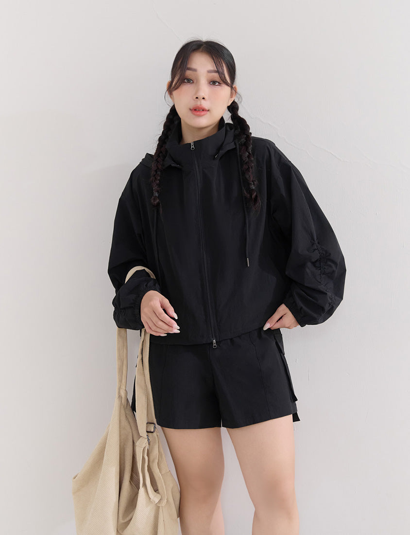 Instant Cooling UV-Protection Stitch Plus Size Utility Shorts