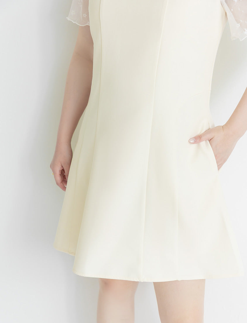 MISS. Slim Fit Tweed Plus Size Mini Dress