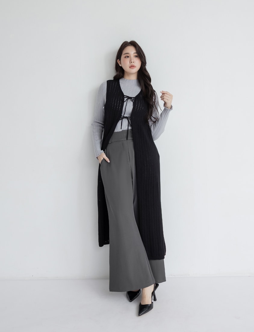 MISS. Essential Versatile Plus Size Ribbed Knit Top