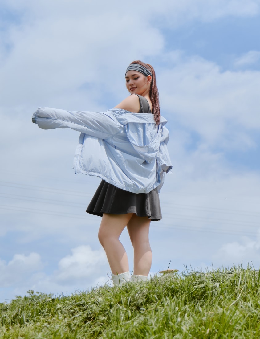Instant Cooling UV-Protection Oversized Hooded Plus Size Jacket