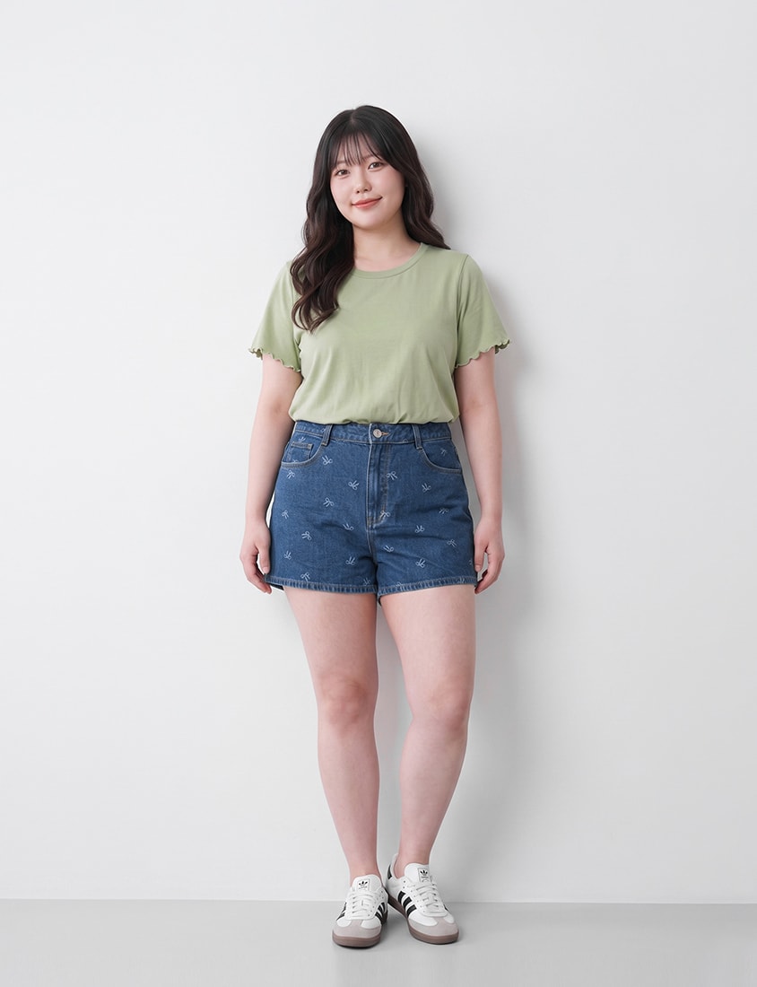 (Crew Neck) Zero Sweat Mark Cooling Plus Size Tee