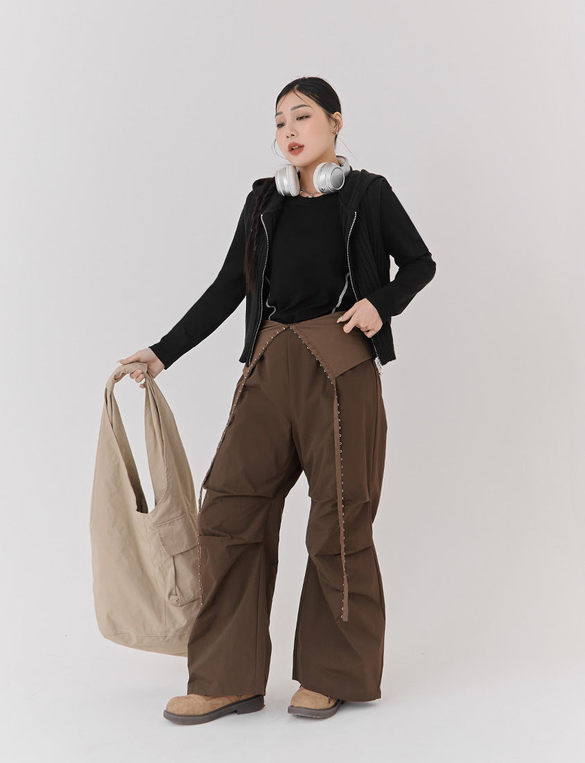 Round Neck Colorblock Topstitch Plus Size Slim Fit Top
