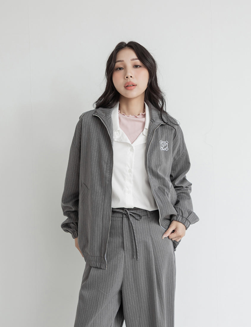 Heart Logo Embroidered Oversized Boyfriend Plus Size Shirt