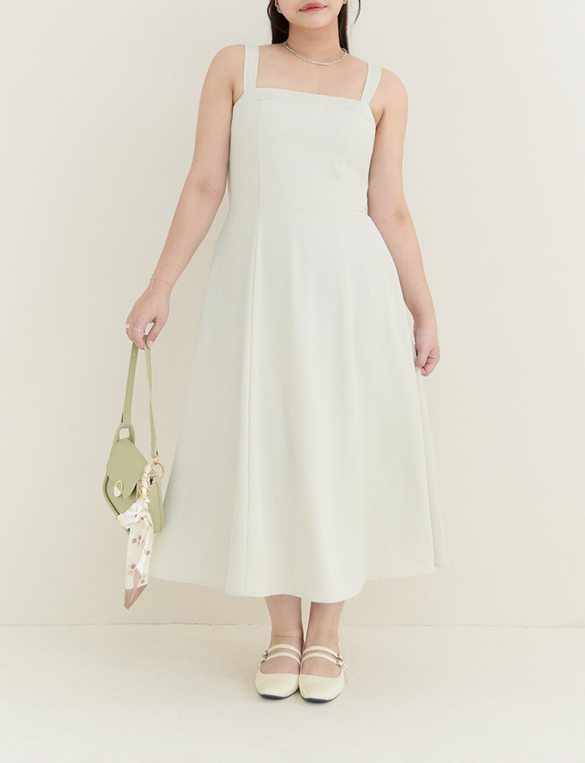 MISS. Minimalist Adjustable Strap Plus Size Maxi Dress