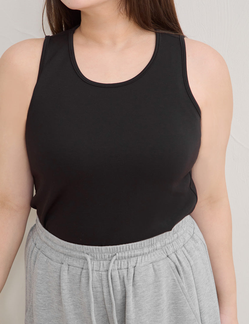 Silky Tencel Cooling Cloud Cotton Plus Size Tank Top