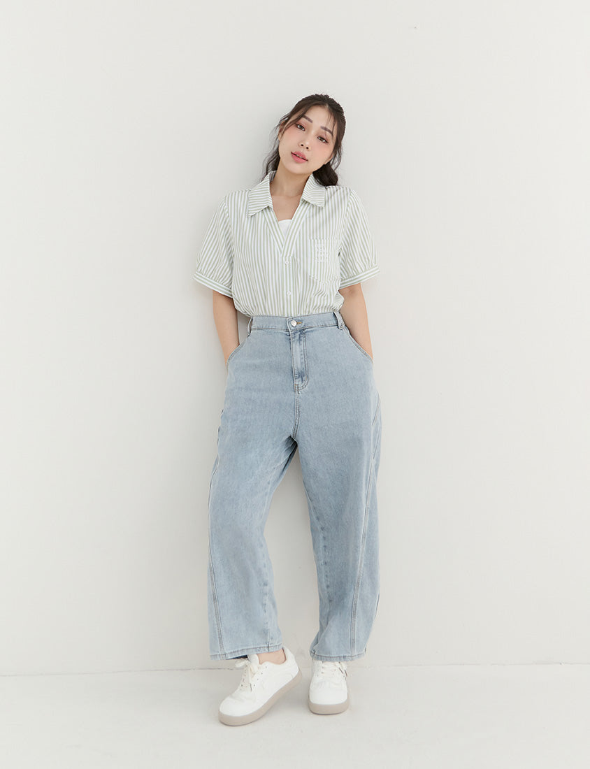 Pear-Shaped Friendly! Perfect Fit Plus Size Curved Leg Jeans