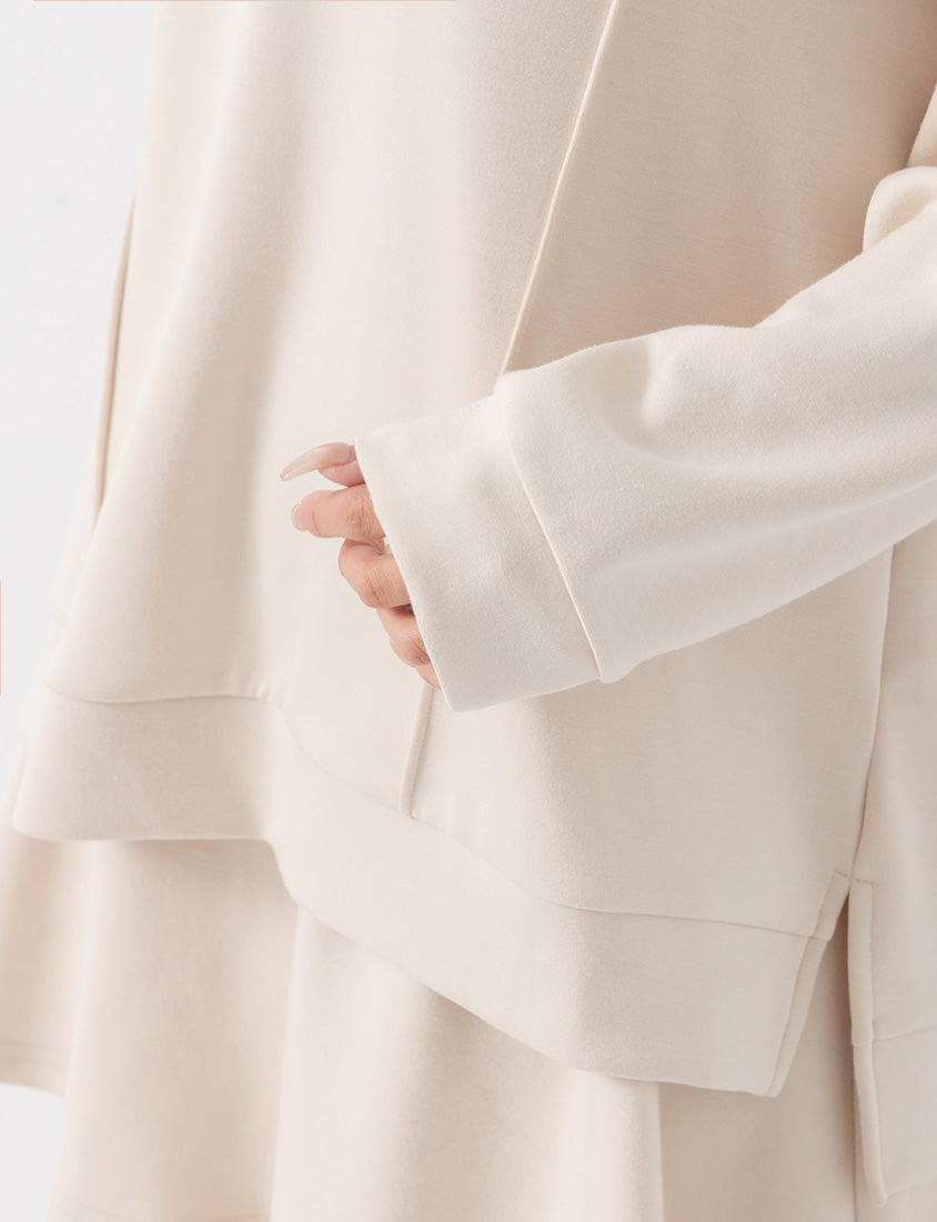 Pear-Shaped Friendly! Perfect Fit Seamed Yogurt Touch Plus Size Sweater