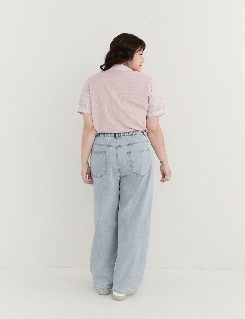 Apple-Shaped Friendly! Perfect Fit Plus Size Curved Leg Jeans