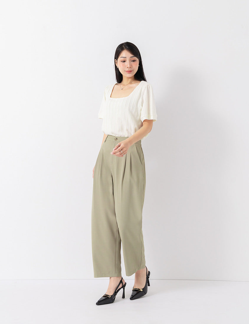 MISS. Cool Touch Wrinkle-Resistant Tailored Cropped Suit Plus Size Pants