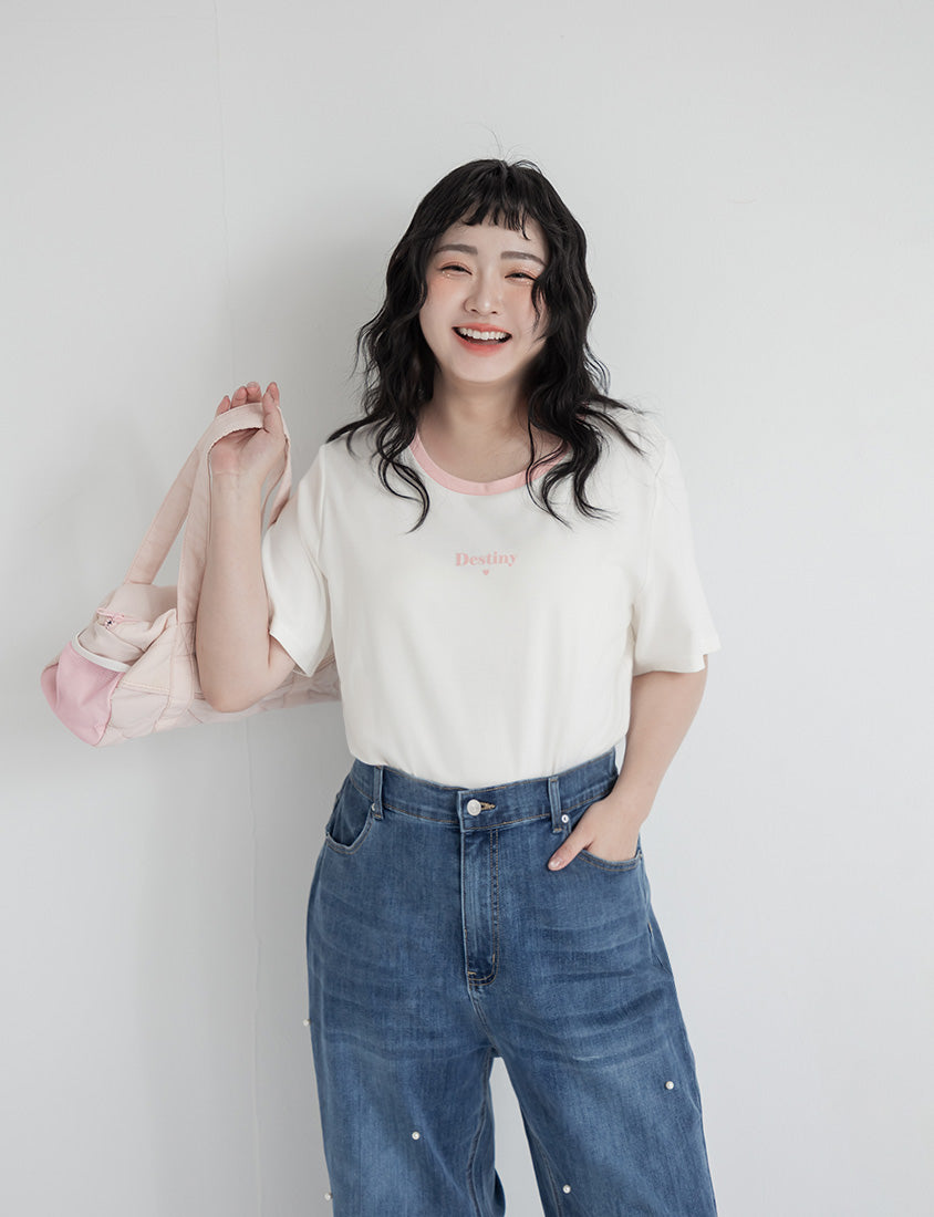 Instant Cooling Flocked Oversized Plus Size Tee