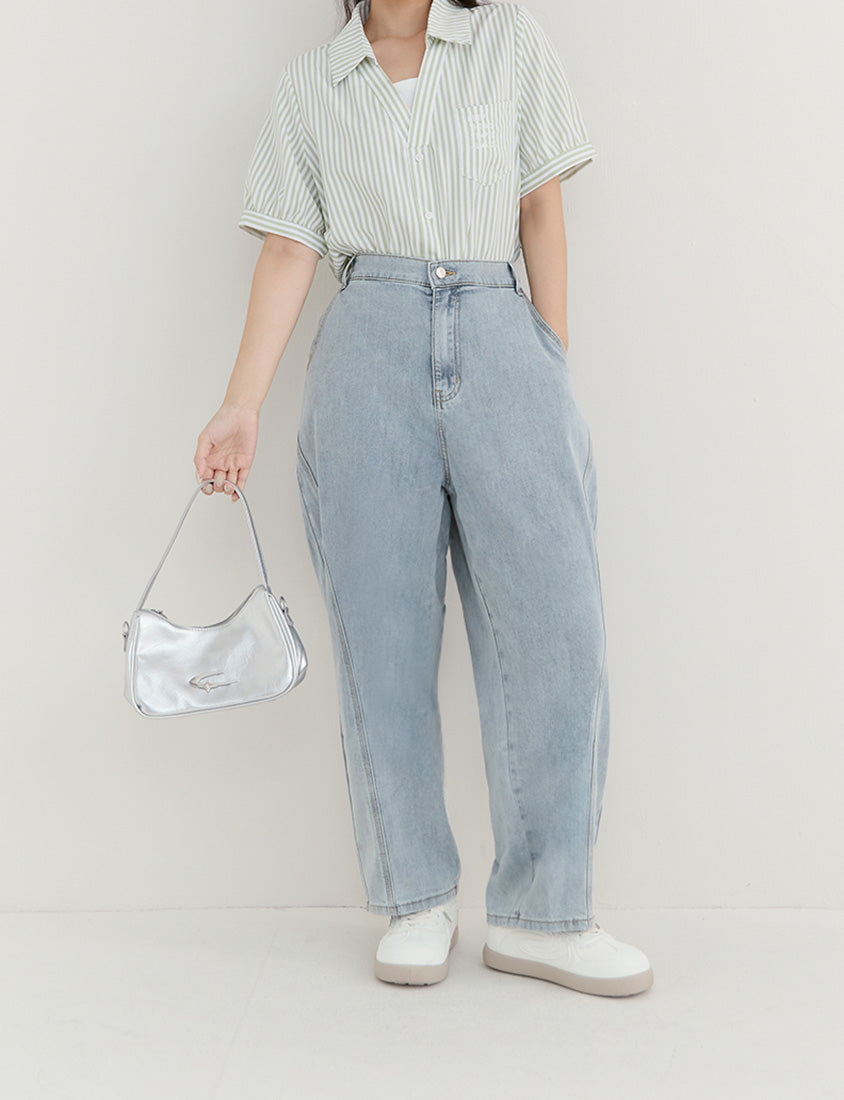 Pear-Shaped Friendly! Perfect Fit Plus Size Curved Leg Jeans