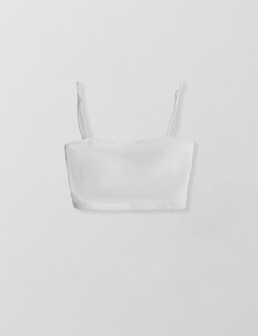Cooling Skin-Friendly Cropped Bandeau Plus Size Bra Top
