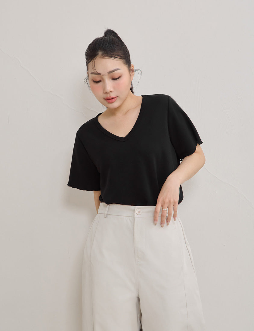 Instant Cool Cloud Cotton V-Neck Plus Size Tee
