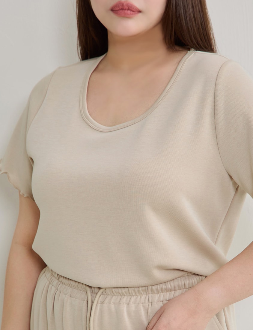 Instant Cool Cloud Cotton Crewneck Plus Size Tee