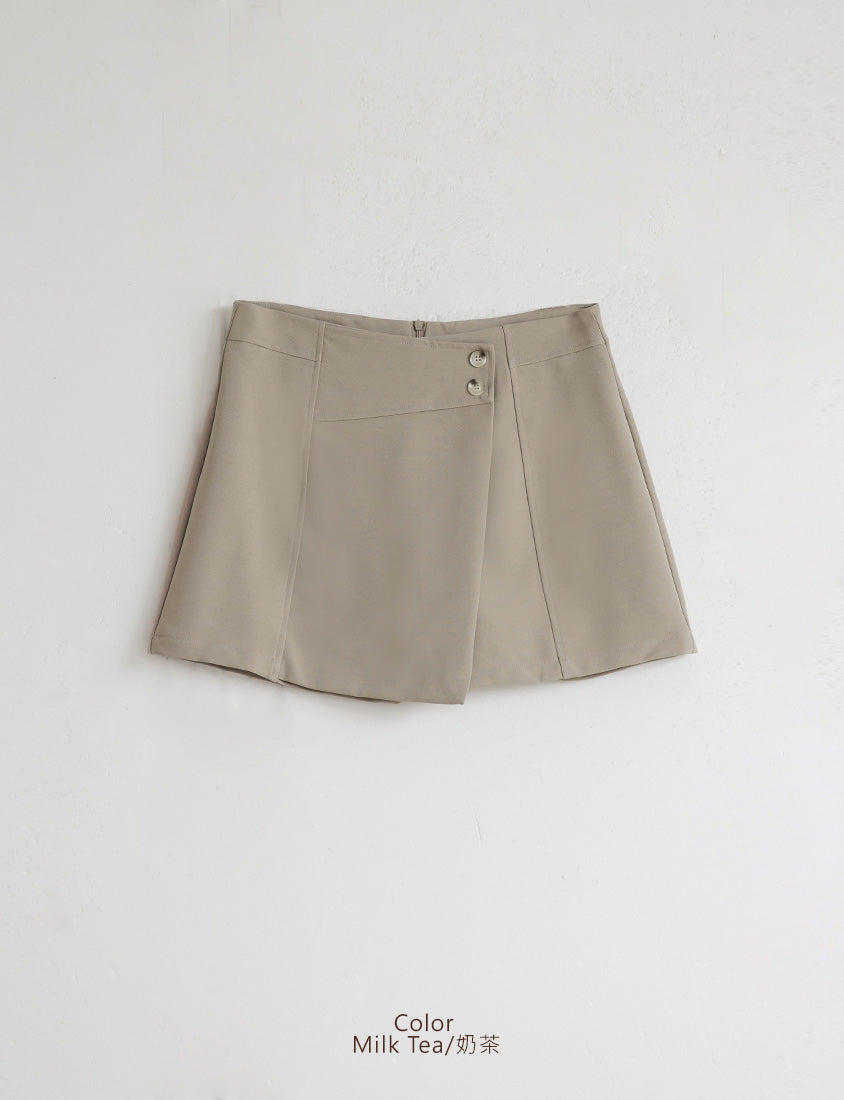 MISS. Korean Style Asymmetric Plus Size Tailored Skort