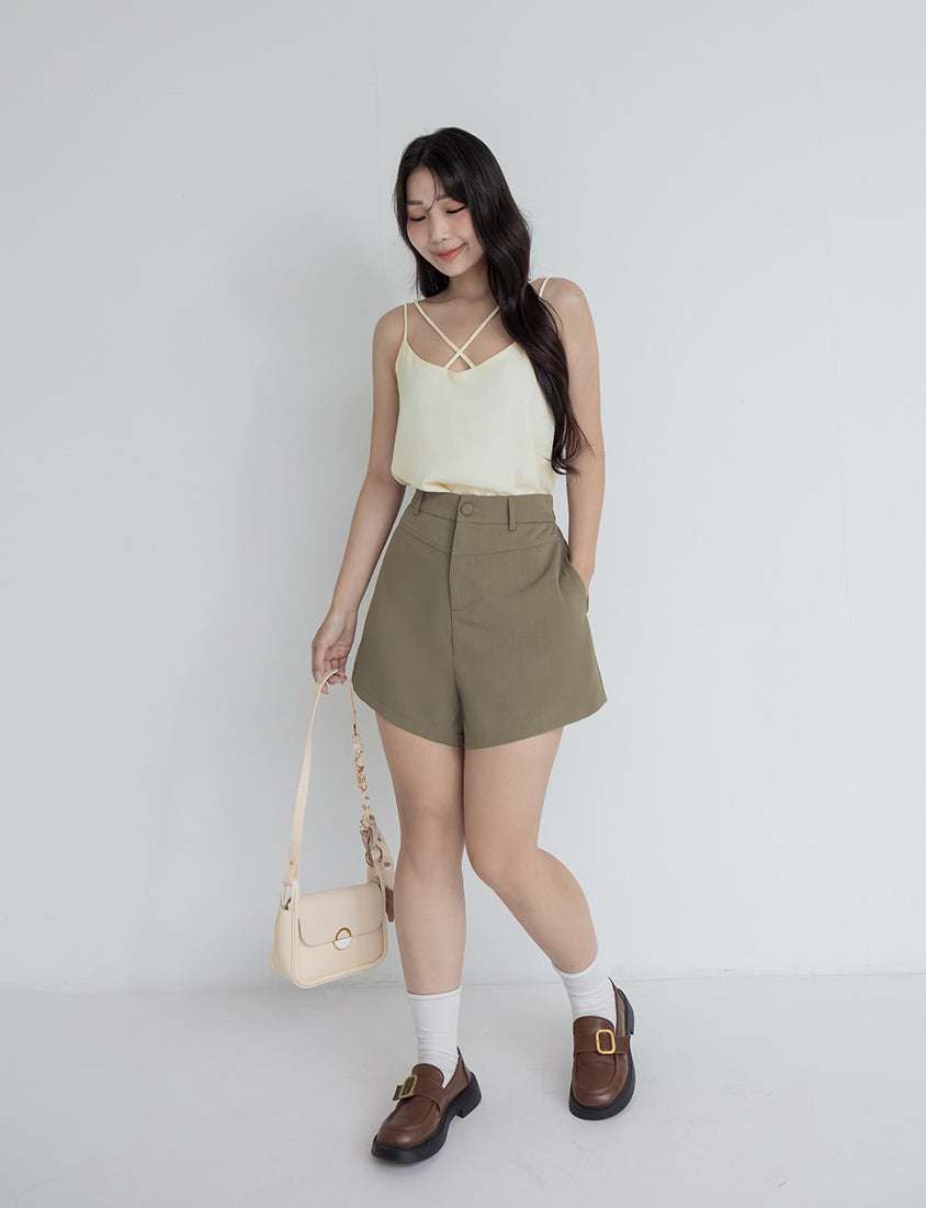 MISS. 2-Way Crinkle Chiffon Plus Size Tank Top