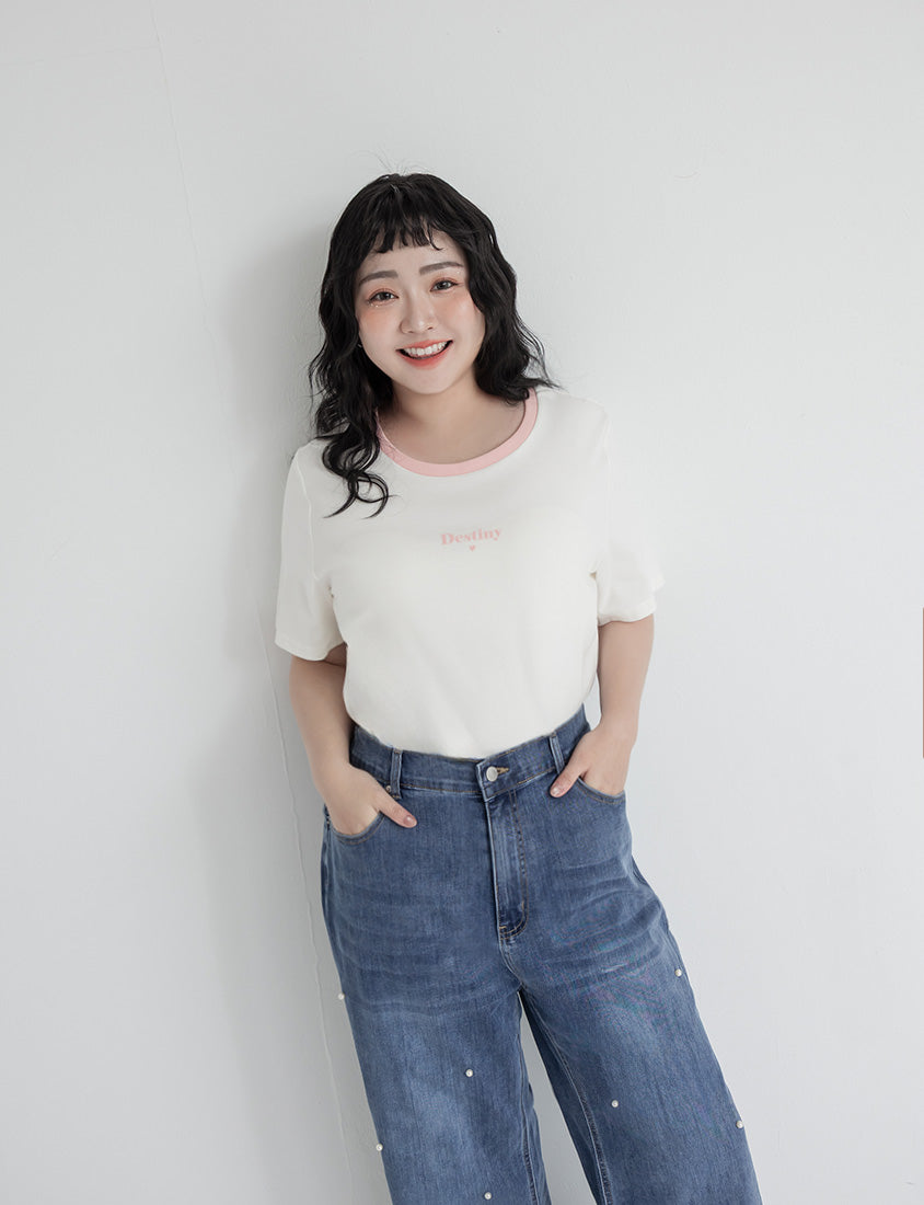 Instant Cooling Flocked Oversized Plus Size Tee