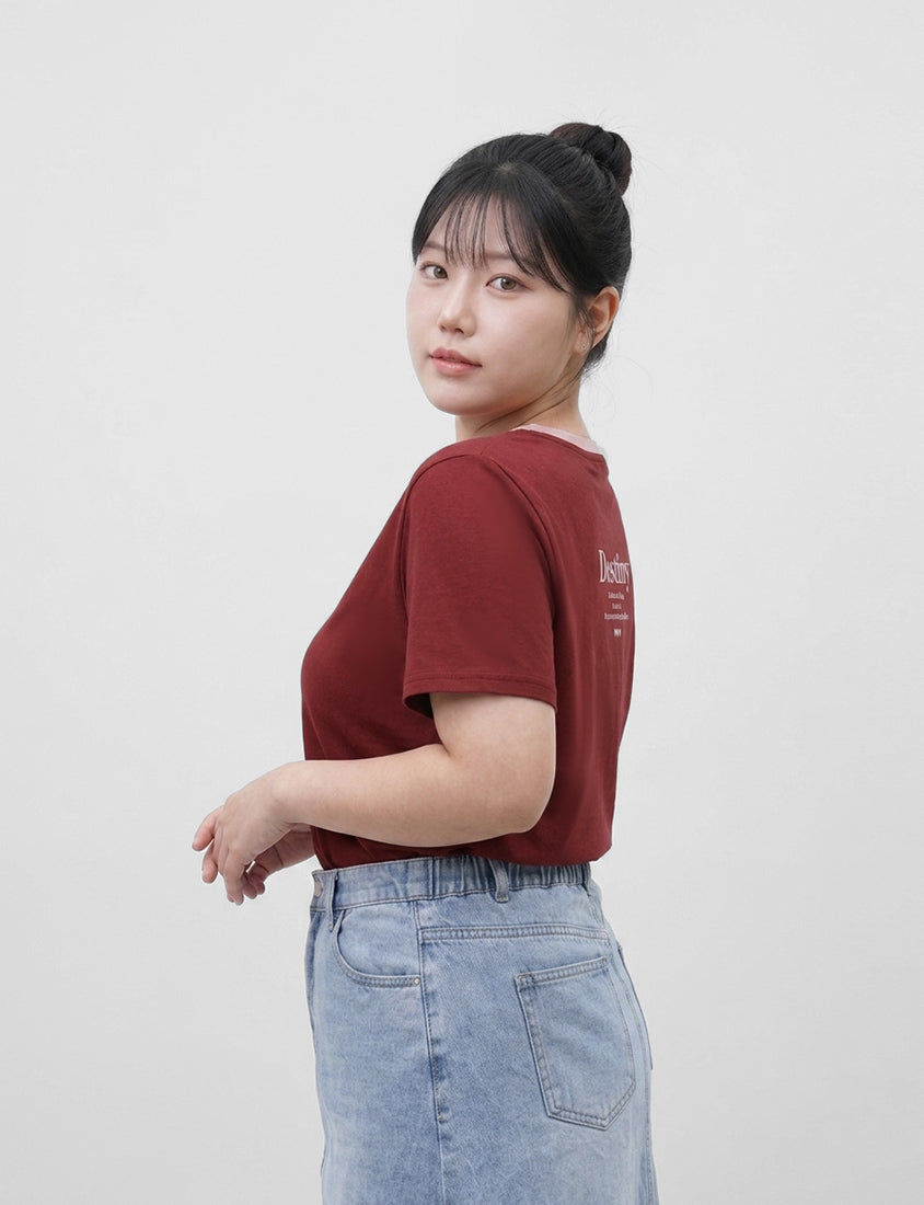 Instant Cooling Flocked Oversized Plus Size Tee