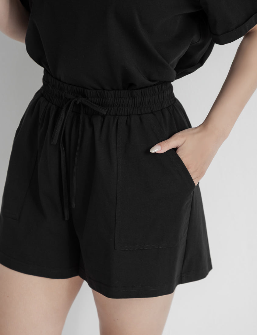 Instant Icy Cooling Sorona Drawstring Plus Size Shorts