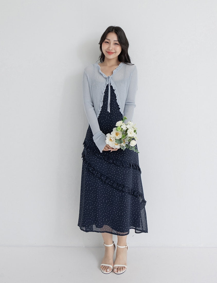 Heart Print Off-Shoulder Plus Size Cami Maxi Dress