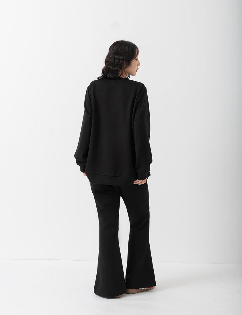 Pear-Shaped Friendly! Perfect Fit Seamed Yogurt Touch Plus Size Sweater