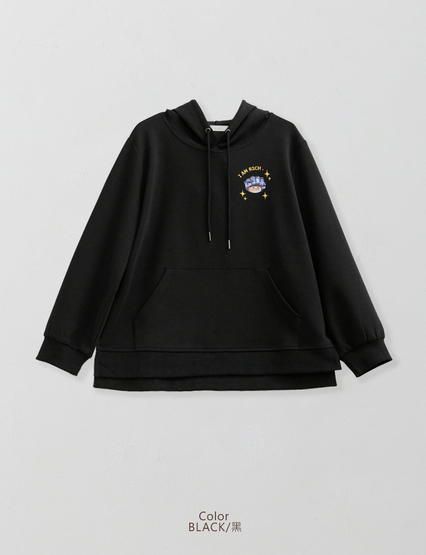 Lucky Cover Cat Embroidered Hoodie (Unisex) (MIND.A.DAY Collaboration)