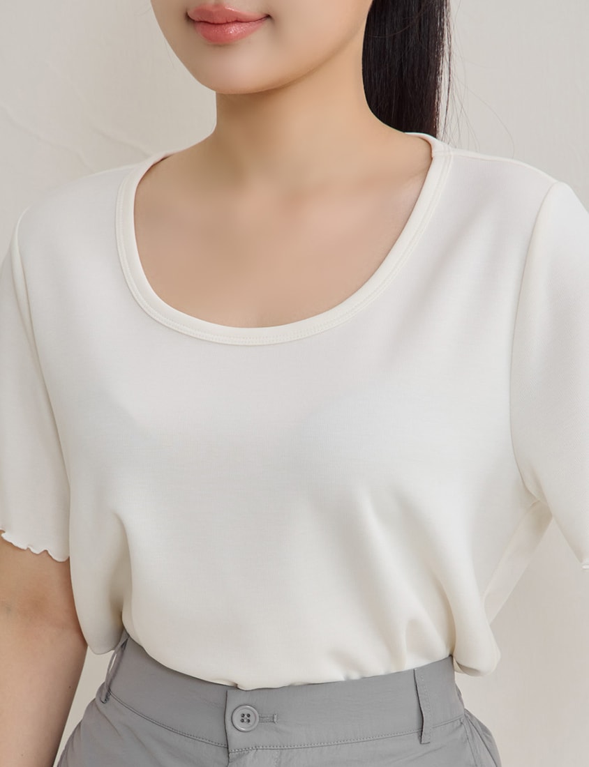 Instant Cool Cloud Cotton Crewneck Plus Size Tee