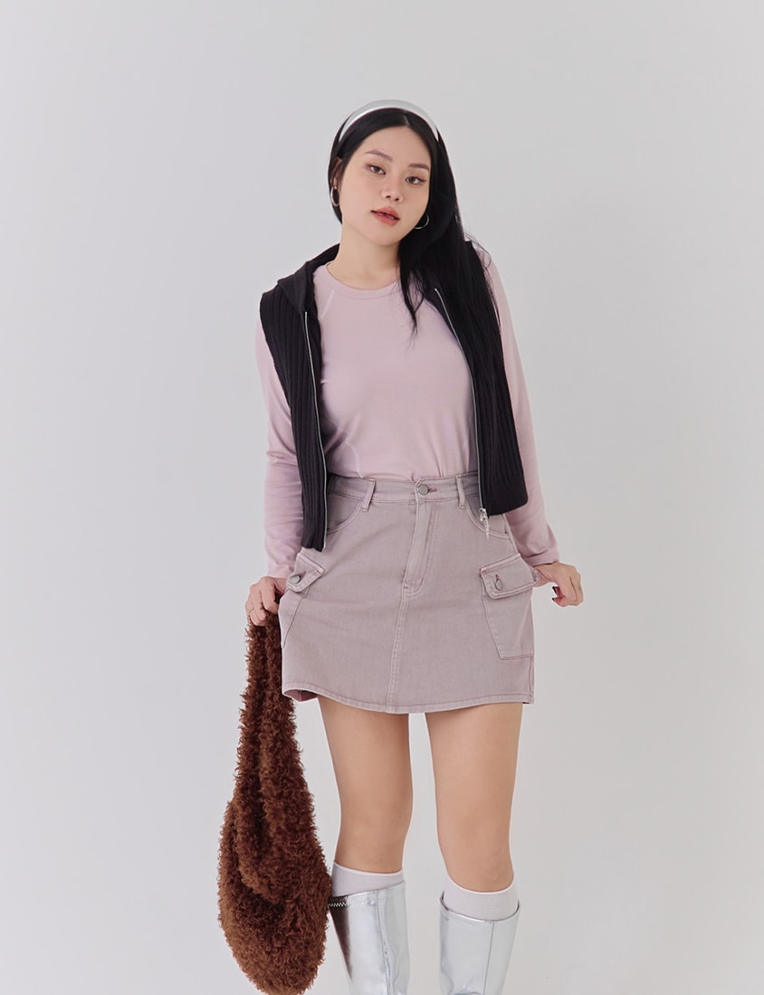 Double-Zip Hooded Plus Size Knit Vest