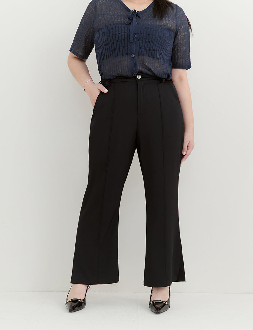 MISS. Instant Cooling Slim Fit Plus Size Flared Trousers