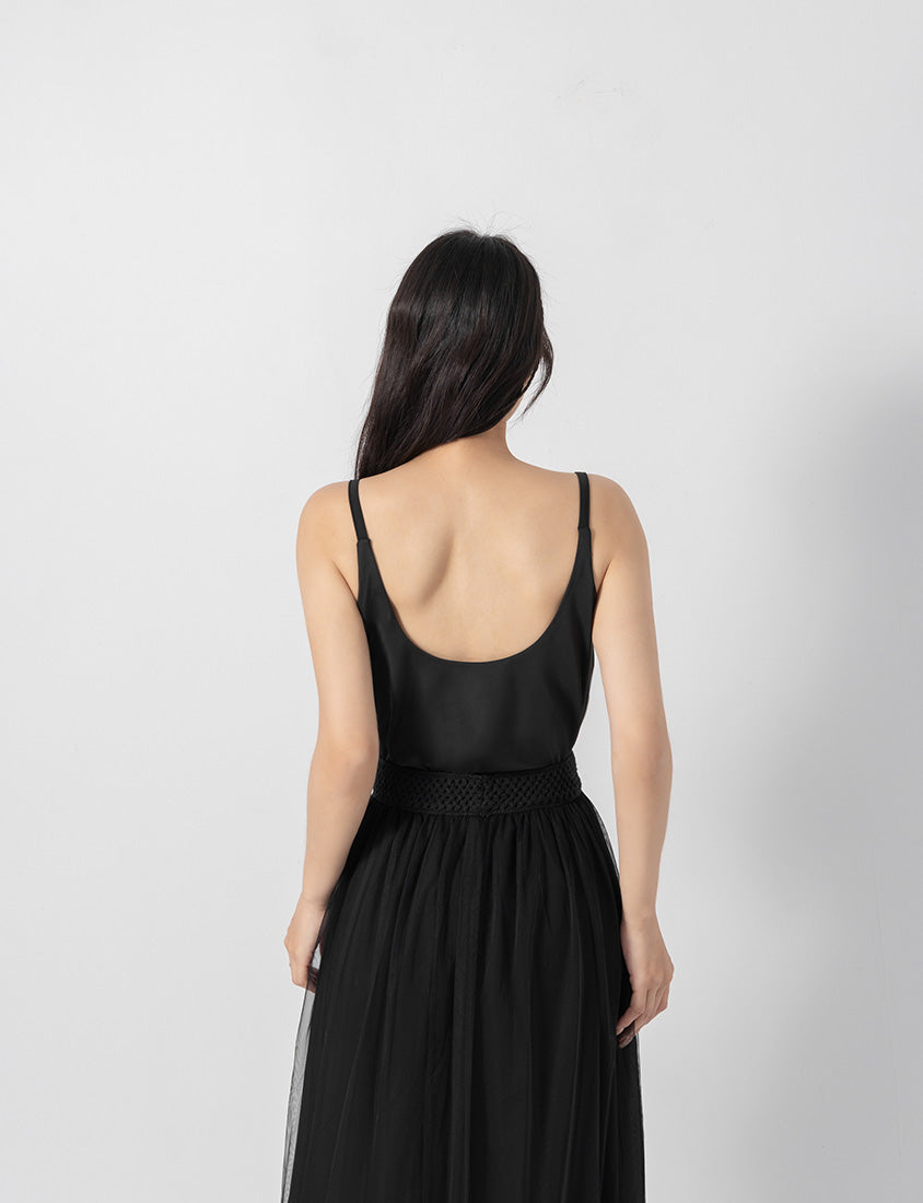 Pobra. Cooling Skin-Friendly Open-Back Plus Size Bra Top