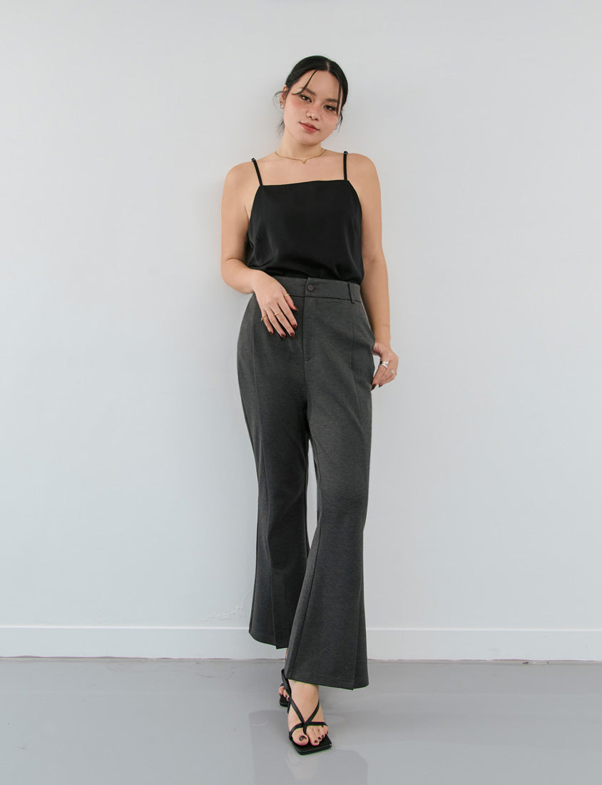 MISS. Standard Perfect Fit Slit Plus Size Flare Tailored Pants