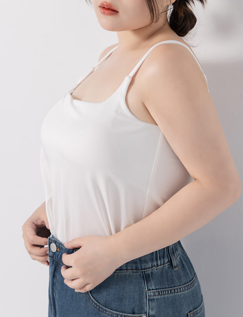Pobra. Cooling Skin-Friendly Open-Back Plus Size Bra Top