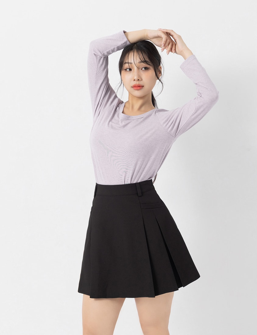 Soft Tencel Wool Plus Size Two-Piece Top (With Inner Top)