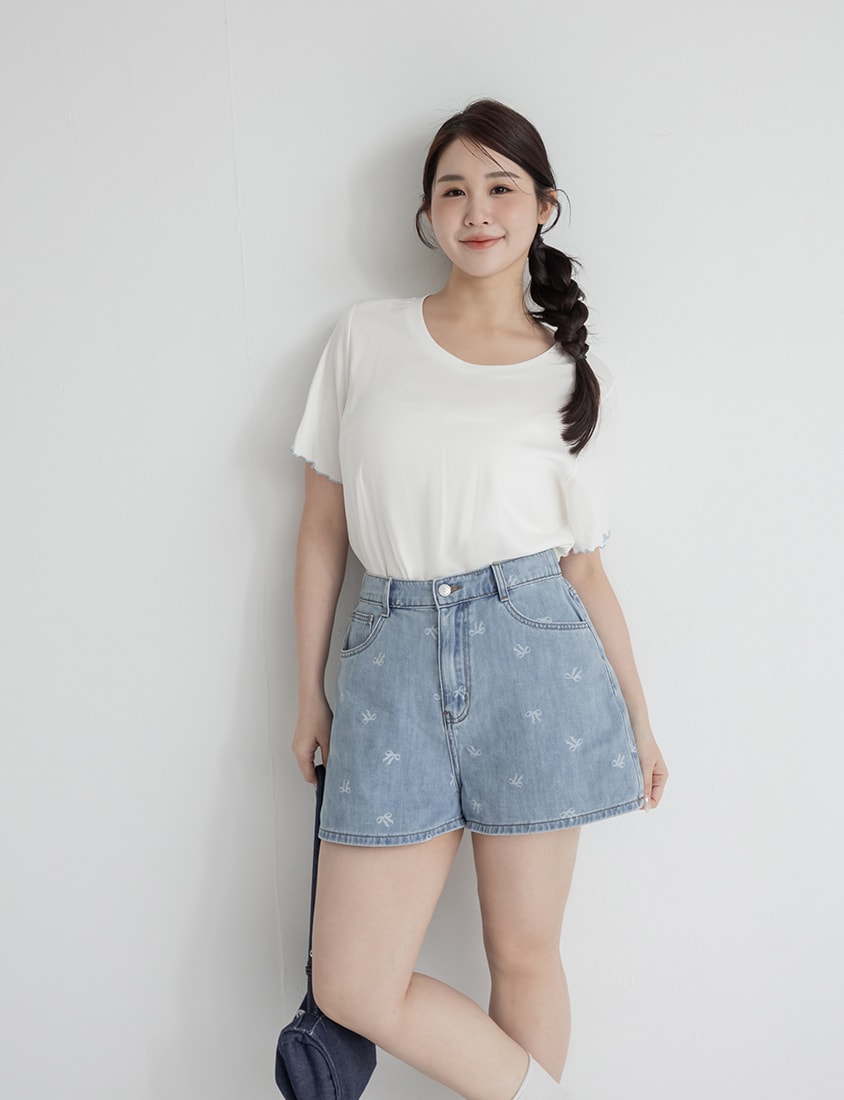 (Crew Neck) Zero Sweat Mark Cooling Plus Size Tee