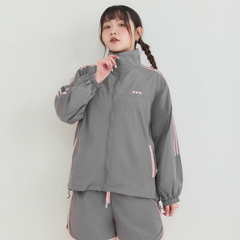 Instant Icy Cooling Contrast Sport Plus Size Jacket
