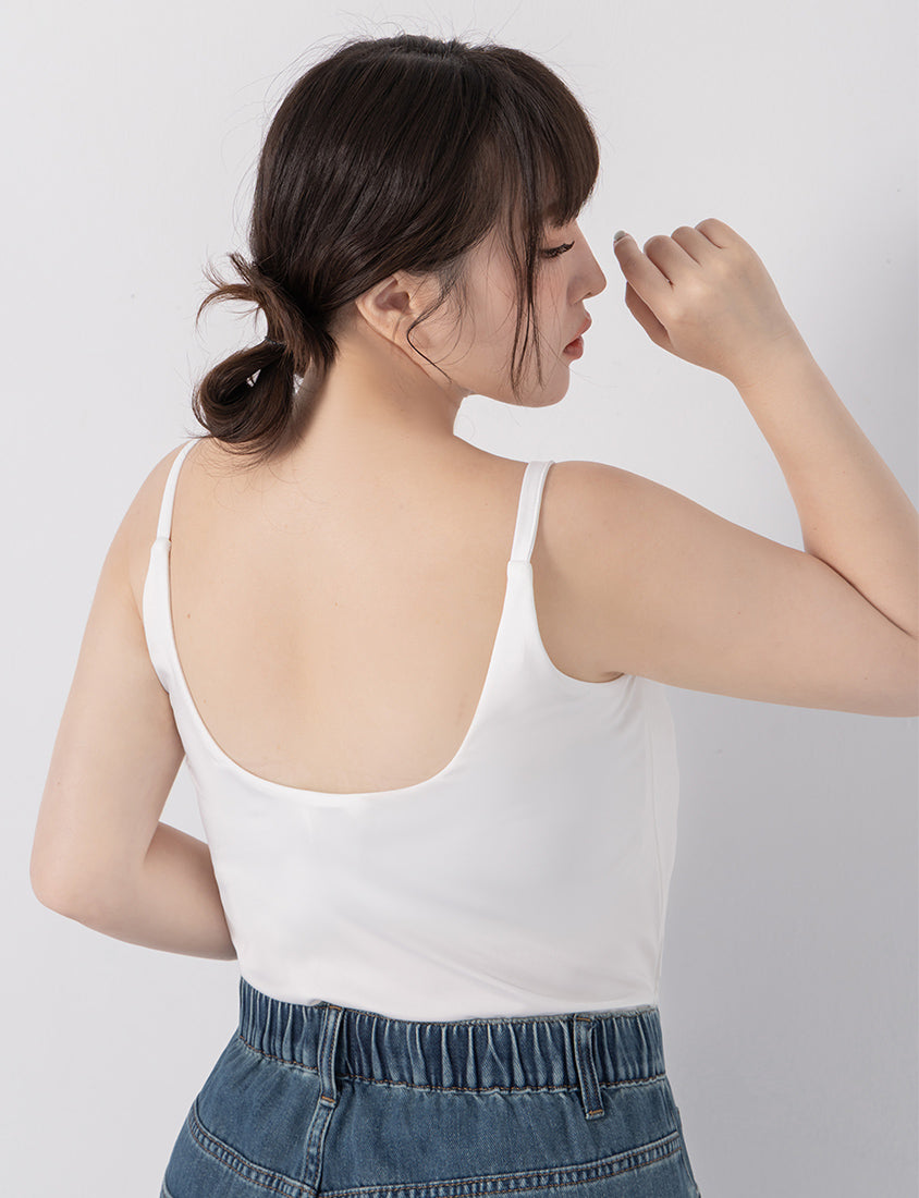 Pobra. Cooling Skin-Friendly Open-Back Plus Size Bra Top