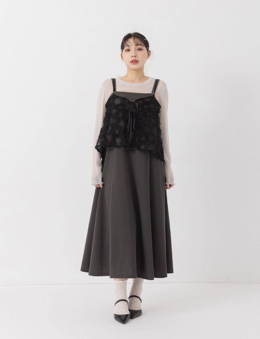 MISS. Elegant Strapless Criss-Cross Plus Size Strap Dress