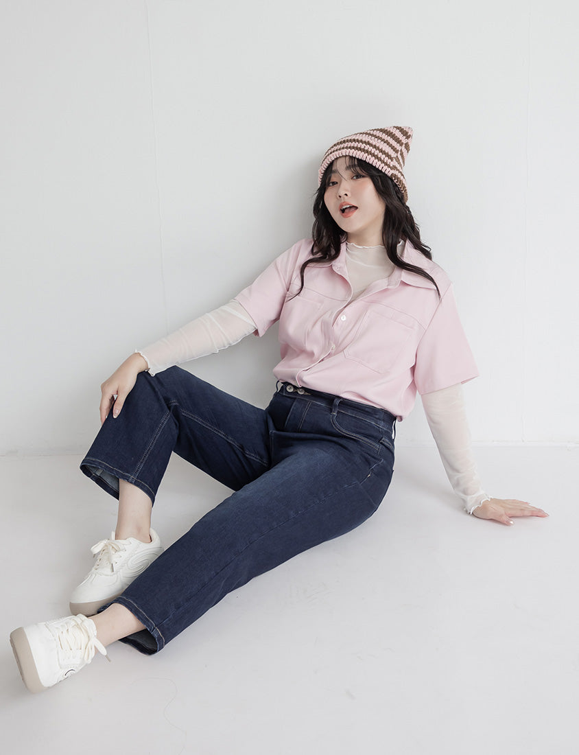 Zero Restriction Cloud Denim Plus Size Cropped Jeans (Regular)