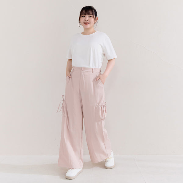 Instant Cooling UV-Protection Tie-Waist Plus Size Utility Pants